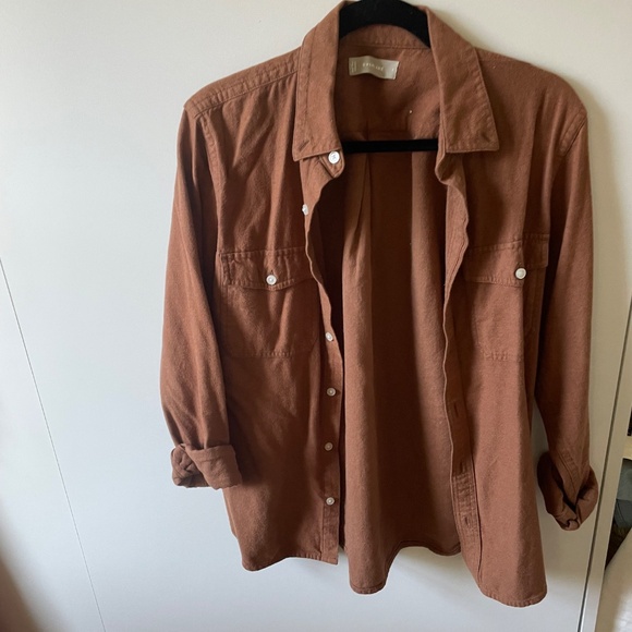 Everlane brown Brushed Flannel Button Up Shirt - small - Picture 5 of 5